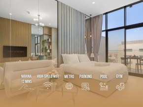 Studio Al Furjan by StayinHomes - Marina 12min - Pool - Gym - Metro - Parking